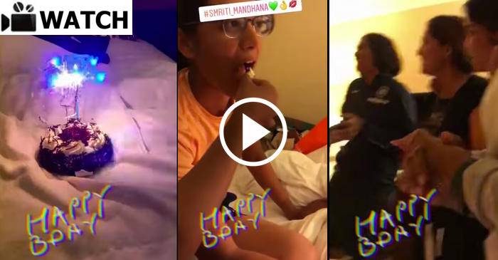 VIDEO: Smriti Mandhana celebrates her 21st birthday with teammates