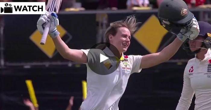 VIDEO: Ellyse Perry scores her maiden international century with a boundary
