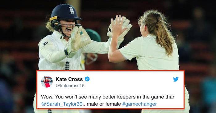 Twitter goes crazy over Sarah Taylor’s stunning catch in Women’s Ashes 2017