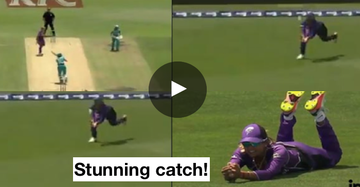 VIDEO: Veda Krishnamurthy takes a stunning diving catch to dismiss Beth Mooney