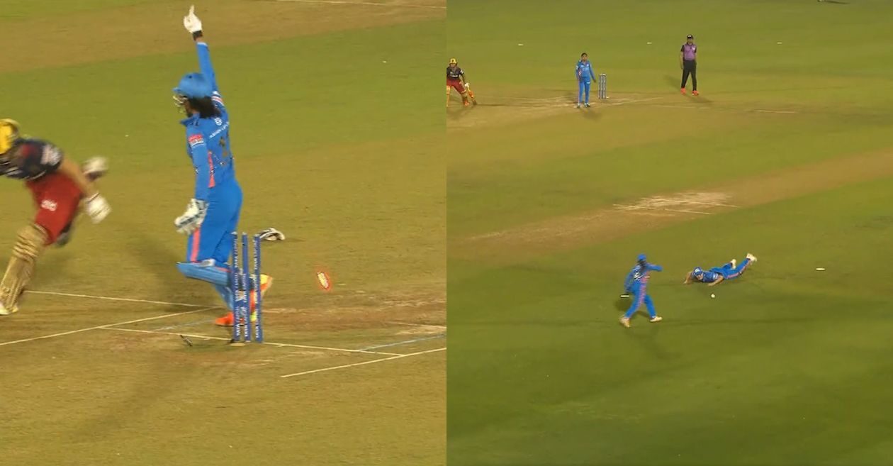 WPL 2023 [WATCH]: Humaira Kazi hit the bull’s-eye to dismiss Ellyse Perry in MI vs RCB clash