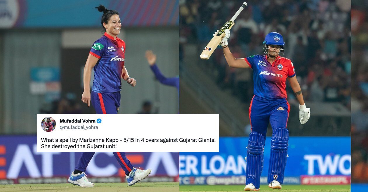 Twitter reactions: Marizanne Kapp and Shafali Verma blow Gujarat Giants away in Delhi Capitals’ 10-wicket win