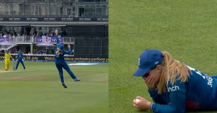 WATCH: Sophie Ecclestone plucks a one-handed stunner to remove Phoebe Litchfield in the first Women’s Ashes 2023 ODI