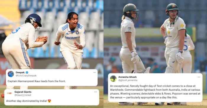 IND-W vs AUS-W [Twitter reactions]: Harmanpreet Kaur shifts momentum after Tahlia McGrath’s fightback on Day 3 of the Wankhede Test
