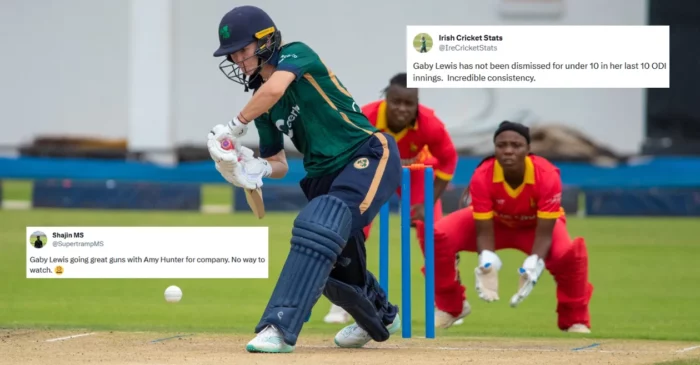 Twitter reactions: Gaby Lewis’ remarkable knock guides Ireland Women to a comfortable victory over Zimbabwe Women in 1st ODI
