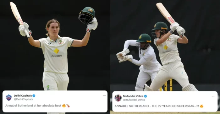 AUS-W vs SA-W: Annabel Sutherland shatters multiple records with sensational double ton in Perth Test