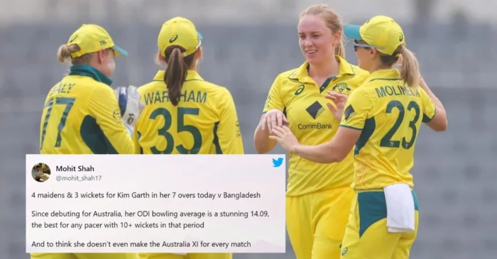 Twitter reactions: Kim Garth’s sensational bowling drives Australia to whitewash Bangladesh in Women’s ODI series