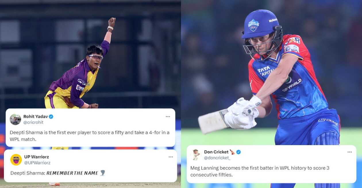 Twitter reactions: Deepti Sharma’s brilliance guides UP Warriorz to a thrilling win over Delhi Capitals in WPL 2024; Meg Lanning’s fifty in vain