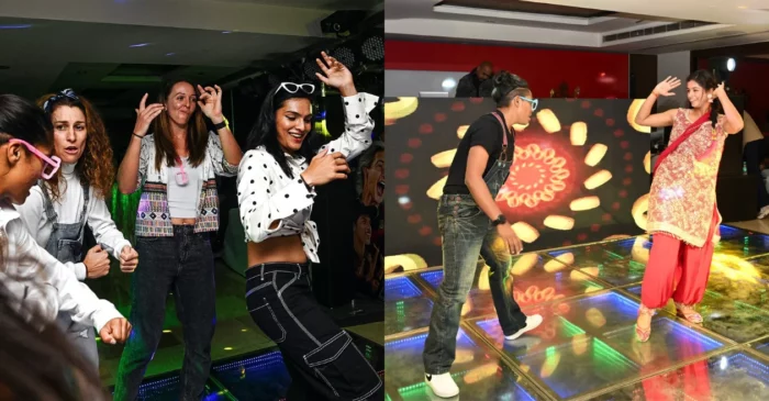 Shryeanka Patil and other RCB players dancing