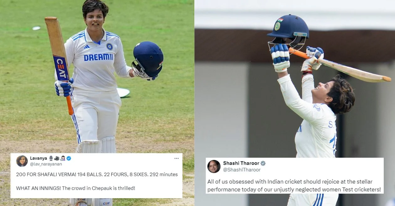 Fans celebrate as Shafali Verma smashes fastest double-hundred in Women’s Tests during IN-W vs SA-W game