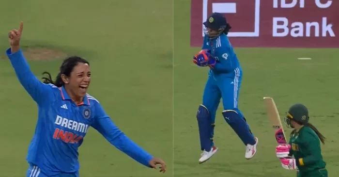 WATCH: Smriti Mandhana elated after taking her maiden wicket in international cricket | IND-W vs SA-W 2024
