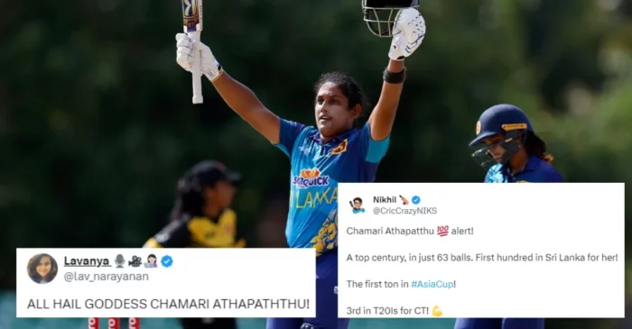 Women’s Asia Cup 2024: Netizens erupt as Chamari Athapaththu hits a breathtaking century against Malaysia