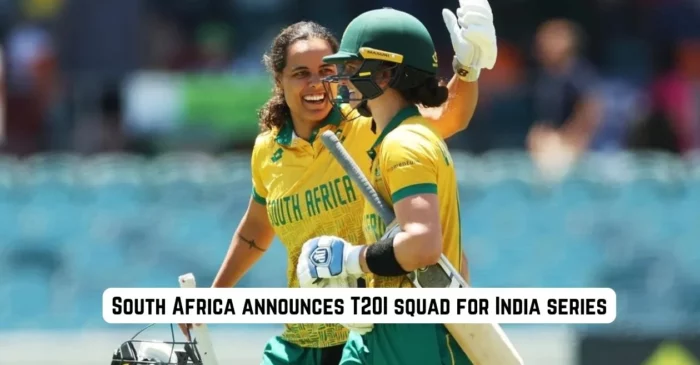 South Africa names 15-member squad for Women’s T20I series against India; Chloe Tryon returns
