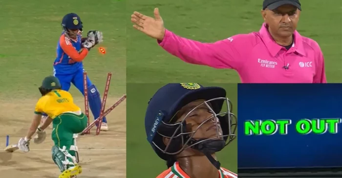 WATCH: Umpire overrules Uma Chetry’s stumping attempt with a no-ball decision | IND-W vs SA-W 2024