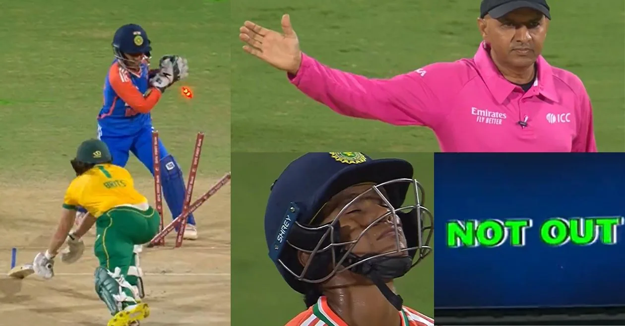 WATCH: Umpire overrules Uma Chetry’s stumping attempt with a no-ball decision | IND-W vs SA-W 2024