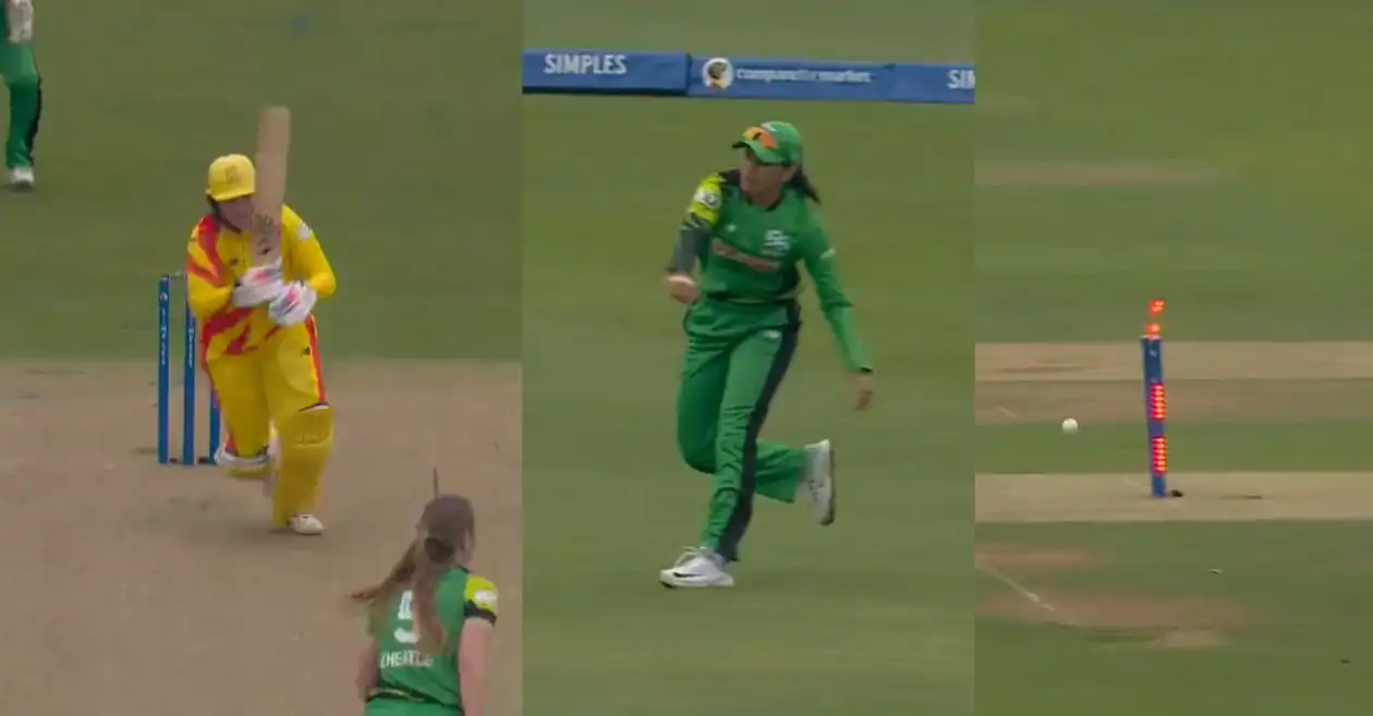 WATCH: Smriti Mandhana hits the bullseye to run out Bryony Smith in The Hundred Women 2024