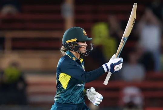 Phoebe Litchfield after hitting fastest fifty for Australia in women's T20I