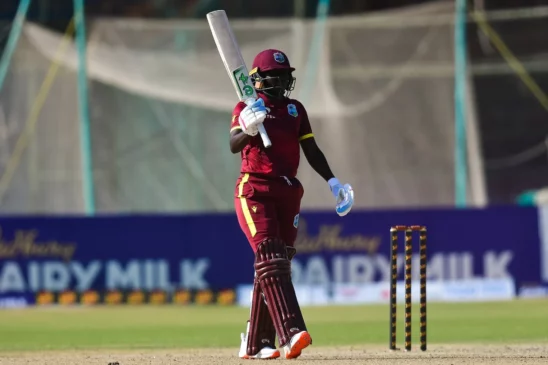 Stafanie Taylor after her fifty against Pakistan