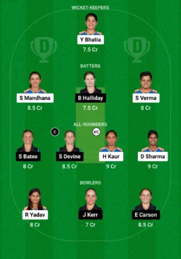 IN-W vs NZ-W Dream11 Team for today’s match