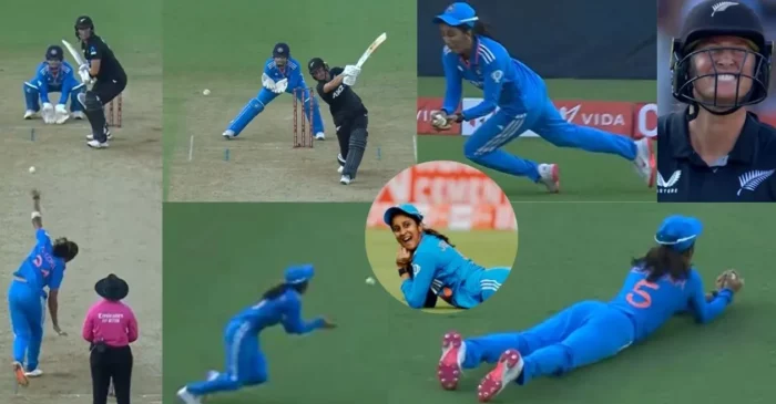 INDW vs NZW [WATCH]: Jemimah Rodrigues plucks a stunner to dismiss Sophie Devine in the 2nd ODI