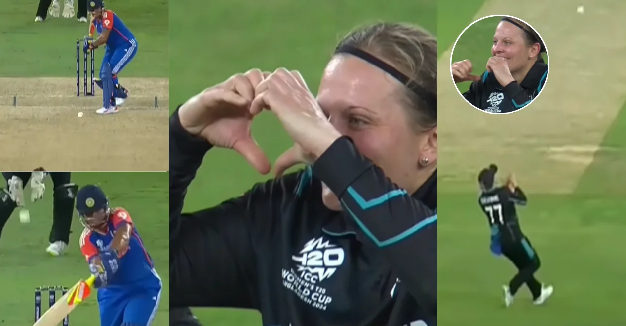 WATCH: Lea Tahuhu’s special celebration after dismissing Richa Ghosh in the Women’s T20 World Cup 2024