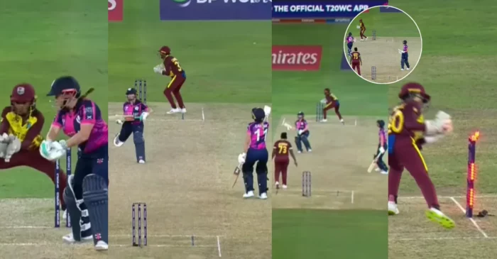 WATCH: Lorna Jack gets run out after a bizarre mix-up with Darcey Carter in the Women’s T20 World Cup 2024