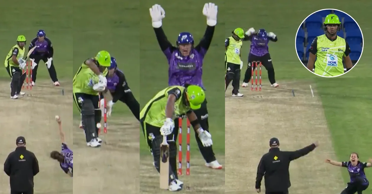 WBBL 2024 [WATCH]: Molly Strano’s stunning delivery knocks out Chamari Athapaththu for a golden duck