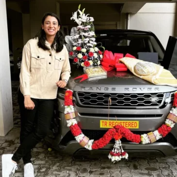 Smriti Mandhana's range rover