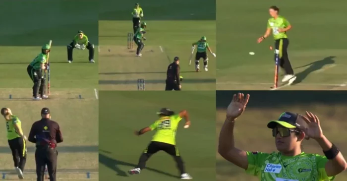 WBBL 2024 [WATCH]: Chamari Athapaththu hits a bulls eye to dismiss Tess Flintoff