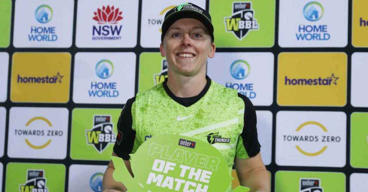 WBBL 2024: Heather Knight, Hannah Darlington guide Sydney Thunder to first victory of the season