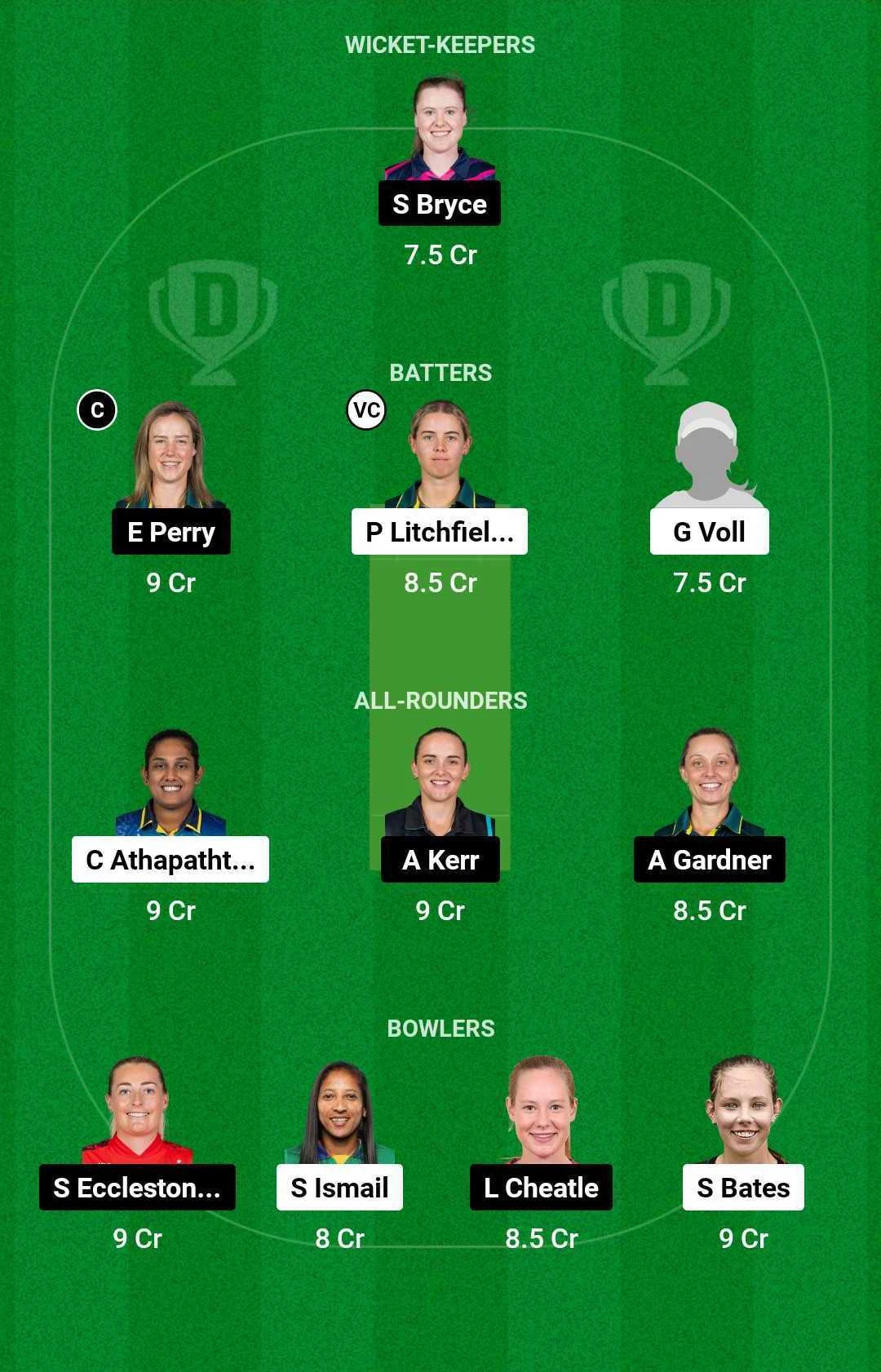 ST-W vs SS-W Dream11 Team for today's match (November 17)