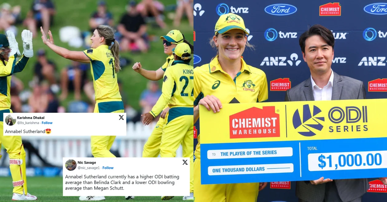 Twitter reaction: Annabel Sutherland’s exceptional all-round performance power Australia to ODI series victory over New Zealand