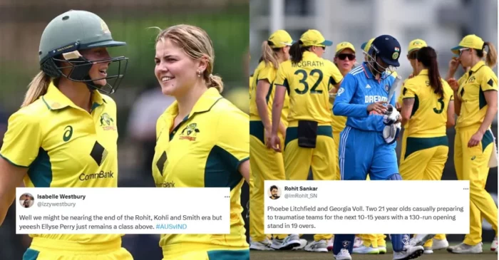 Twitter reactions: Georgia Voll, Ellyse Perry propel Australia to a series clinching win over India in the 2nd Women’s ODI