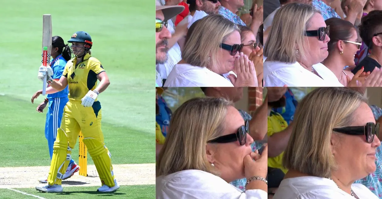 AUS-W vs IND-W [WATCH]: Georgia Voll’s spectacular knock against India in the 2nd Women’s ODI brings tears to her mother’s eyes