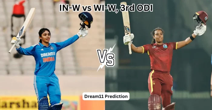 IN-W vs WI-W, 3rd ODI: Match Prediction, Dream11 Team, Fantasy Tips & Pitch Report | India vs West Indies 2024