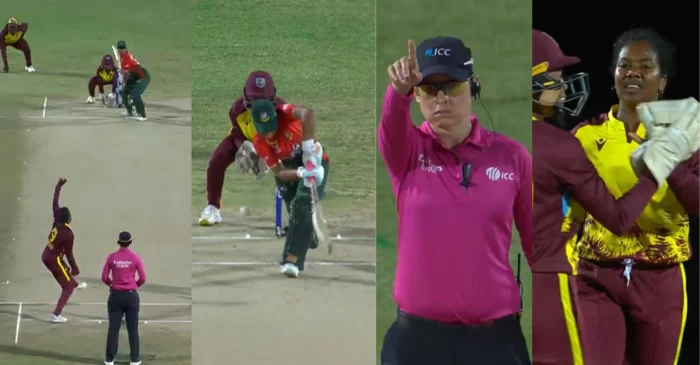 WI-W vs BAN-W [WATCH]: Afy Fletcher dismisses Sobhana Mostary with an absolute stunner in the 1st T20I