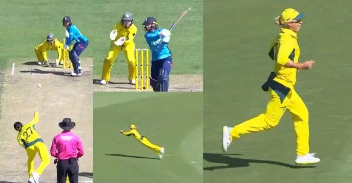 AUS vs ENG [WATCH]: Phoebe Litchfield takes an unbelievable catch to dismiss Danni Wyatt-Hodge | Women’s Ashes 2025, 3rd ODI