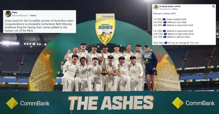 Twitter reactions: Clinical Australia thrash England in the Pink-Ball Test to register a 16-0 whitewash at Women’s Ashes 2025