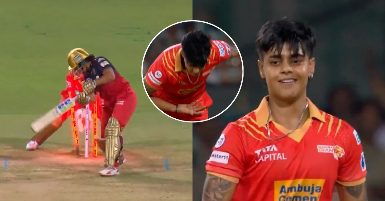 WPL 2025 [WATCH]: Kashvee Gautam knocks over Richa Ghosh with a pinpoint yorker and celebrates in style