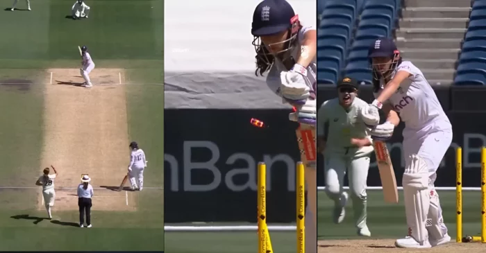 WATCH: Darcie Brown shatters Maia Bouchier’s middle-stump on Day 3 of Pink-Ball Test | Women’s Ashes 2025