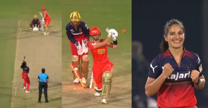 WATCH: Renuka Thakur starts WPL 2025 by shattering Laura Wolvaardt’s stumps with a brilliant delivery