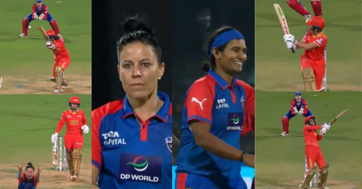 WPL 2025 [WATCH]: Delhi Capitals bowlers rip through Gujarat Giants in a powerplay carnage