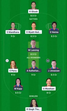 BLR vs DEL dream11 team