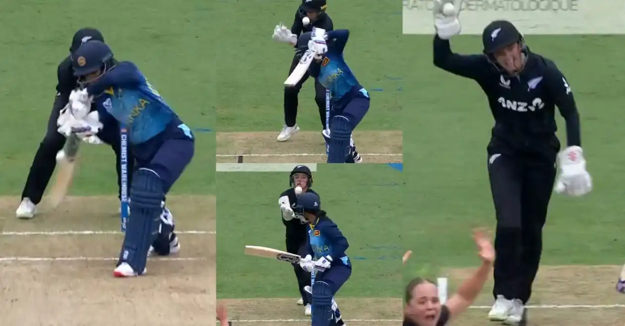 NZ vs SL [WATCH]: Debutant Polly Inglis plucks a sharp juggling catch to dismiss Vishmi Gunaratne in 1st WODI