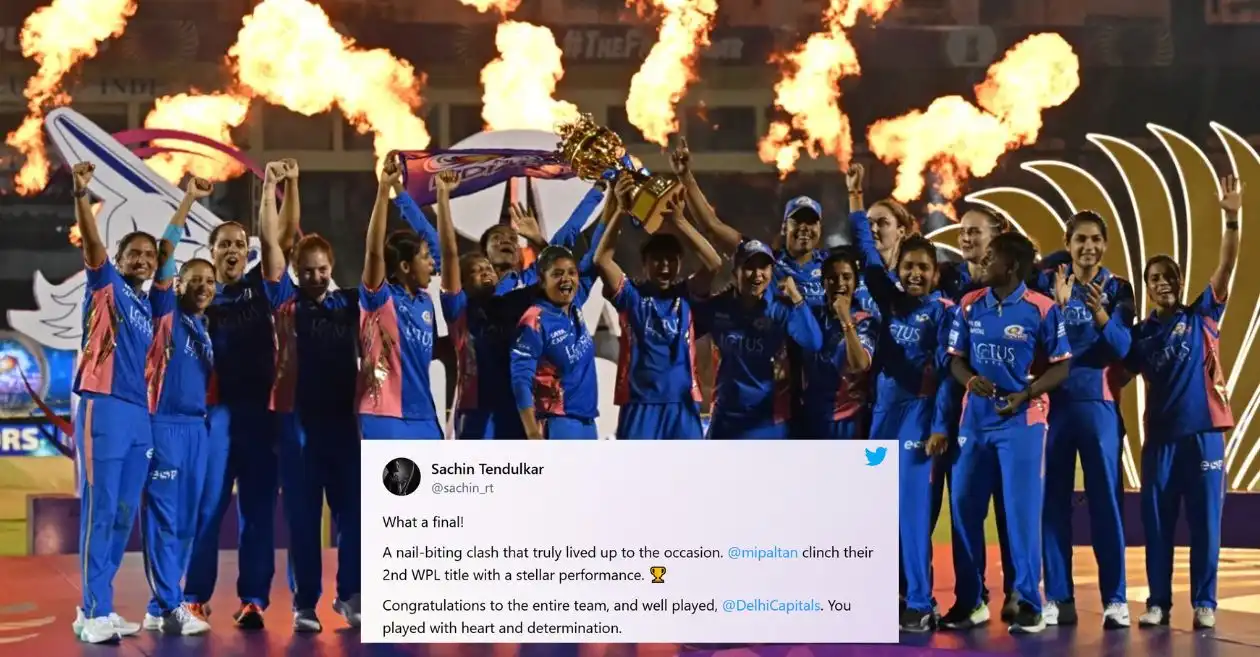 Sachin Tendulkar, Mithali Raj and others react to Mumbai Indians’ title win in WPL 2025