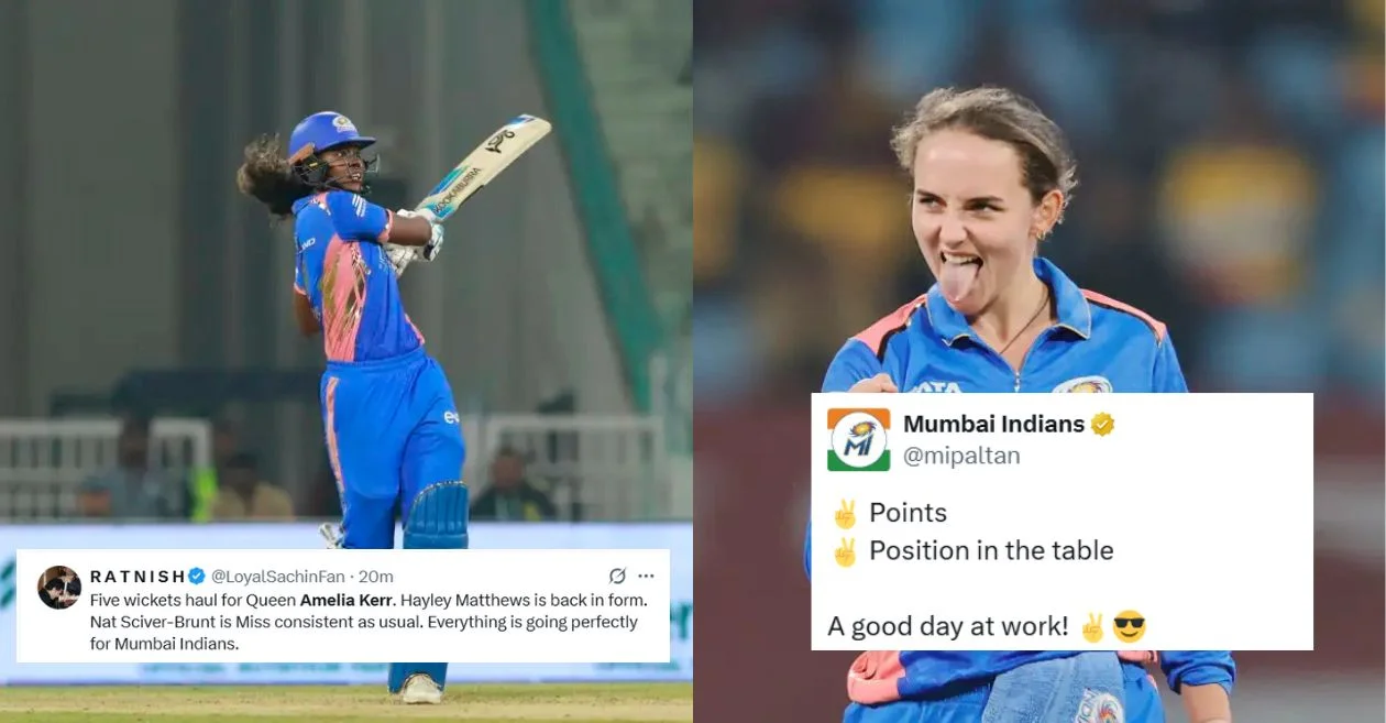 WPL 2025: Fans reacts as Amelia Kerr and Hayley Matthews’ brilliance helps Mumbai Indians beat UP Warriorz