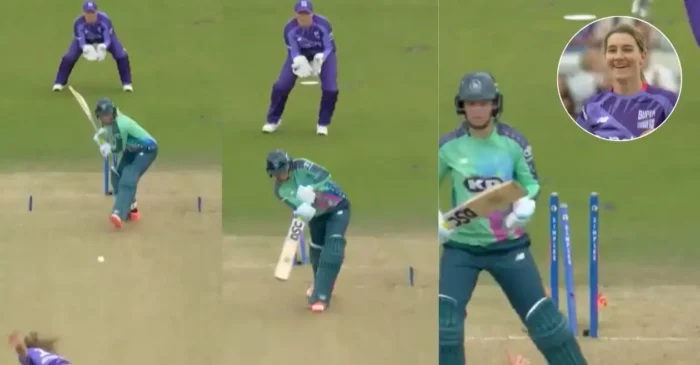 WATCH: Annabel Sutherland cleans up Marizanne Kapp with an absolute peach in The Hundred Women 2025